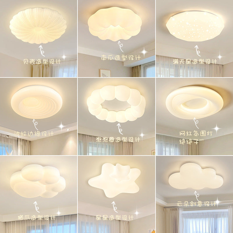 Children's Room Bedroom Ceiling Lamp Full Spectrum Eye Protection led Boys and Girls Cloud Room Cream Style Internet Celebrity Lighting