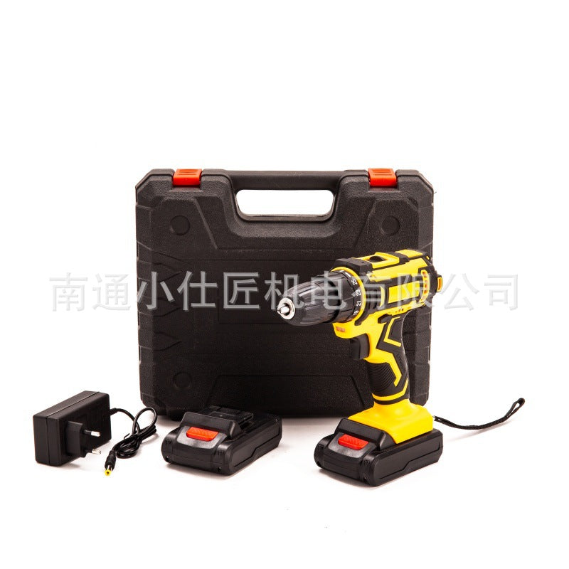 Industrial Grade High-Power Handheld Dual-Speed Rechargeable Drill Household Multi-Function Electric Screwdriver One Battery One Charger Brushless