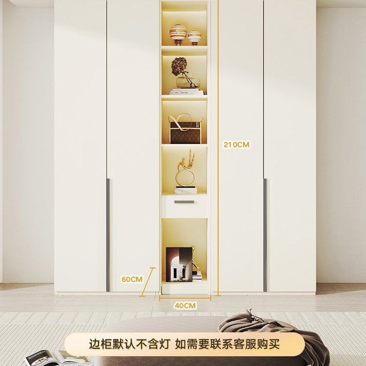 Custom Wardrobe One-Door to Ceiling Combination Home Bedroom Furniture Simple Modern European Pine Board Storage Closet