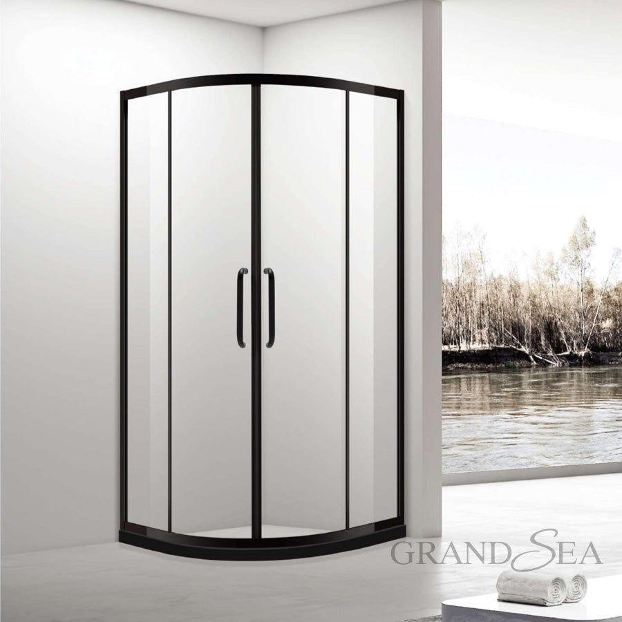 Luxury Design Interior Hotel square Shower Glass Aluminum Door