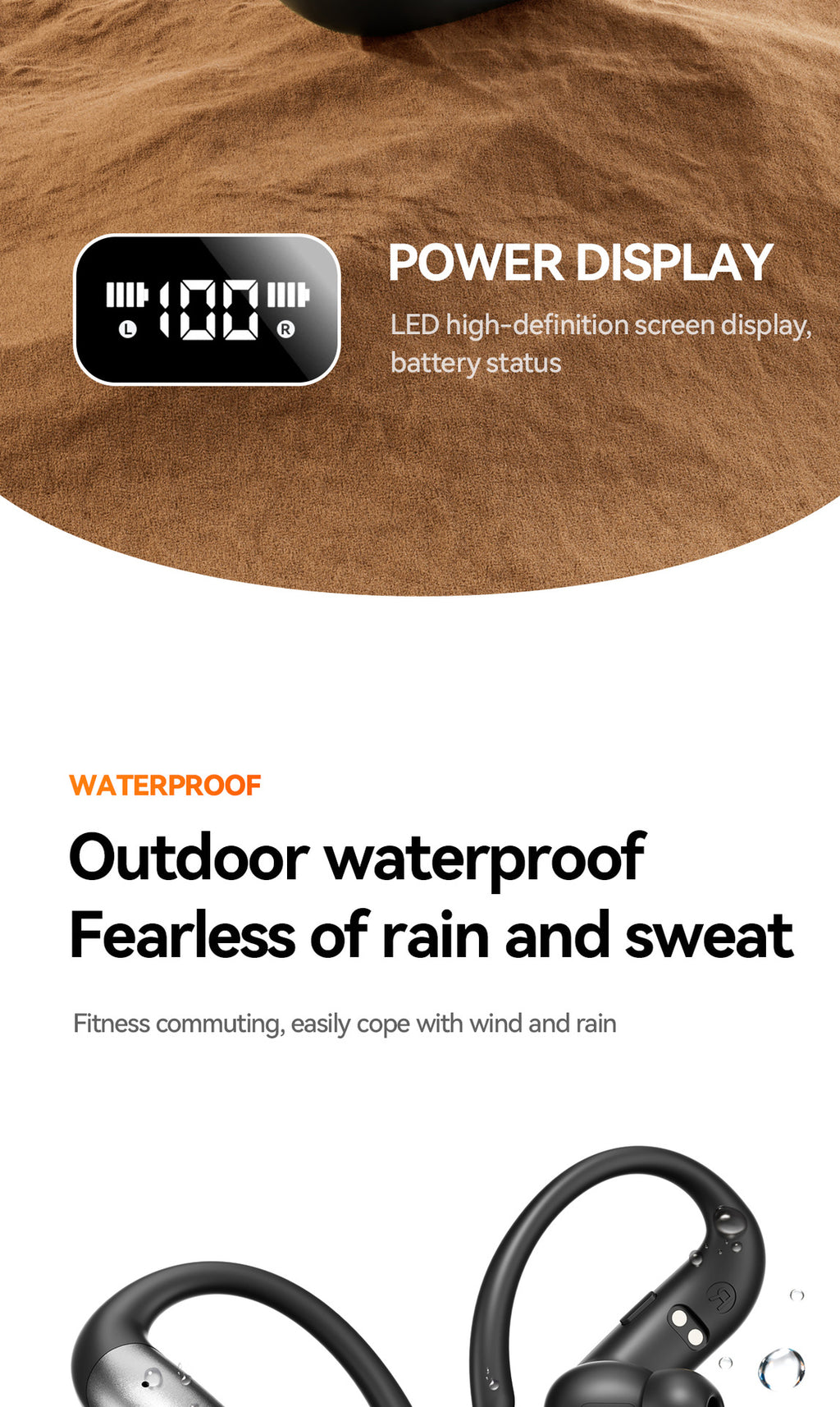 New M144Long Battery Life Ear-Hook and In-Ear Headphones Private Model High Appearance Wireless Bluetooth Headphones Wholesale