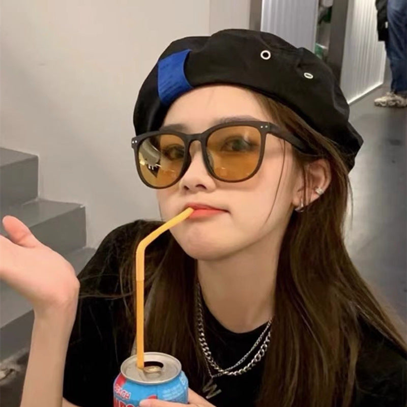 New Fashion Foldable Sunglasses for Women UV Protection Polarized Sunglasses Trendy Portable Full Frame Sun Glasses