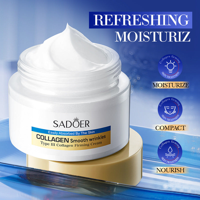 Cross-border Type III Collagen Wrinkle Cream60g Skin rejuvenation hydrating moisturizing face cream wholesale from foreign trade manufacturer