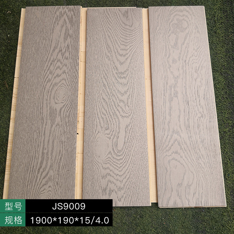 Door-to-Door Installation Old Three-Layer Large Board Pure Three-Layer Solid Wood Floor Oak Log3.0-4.0mm Underfloor Heating