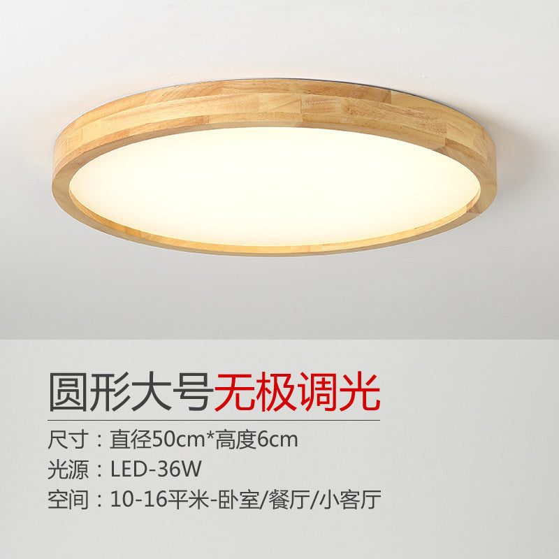 Log led Ceiling Lamp Living Room Balcony Tatami Wabi-Sabi Style Japanese Style Wood Art Corridor Nordic round bedroom