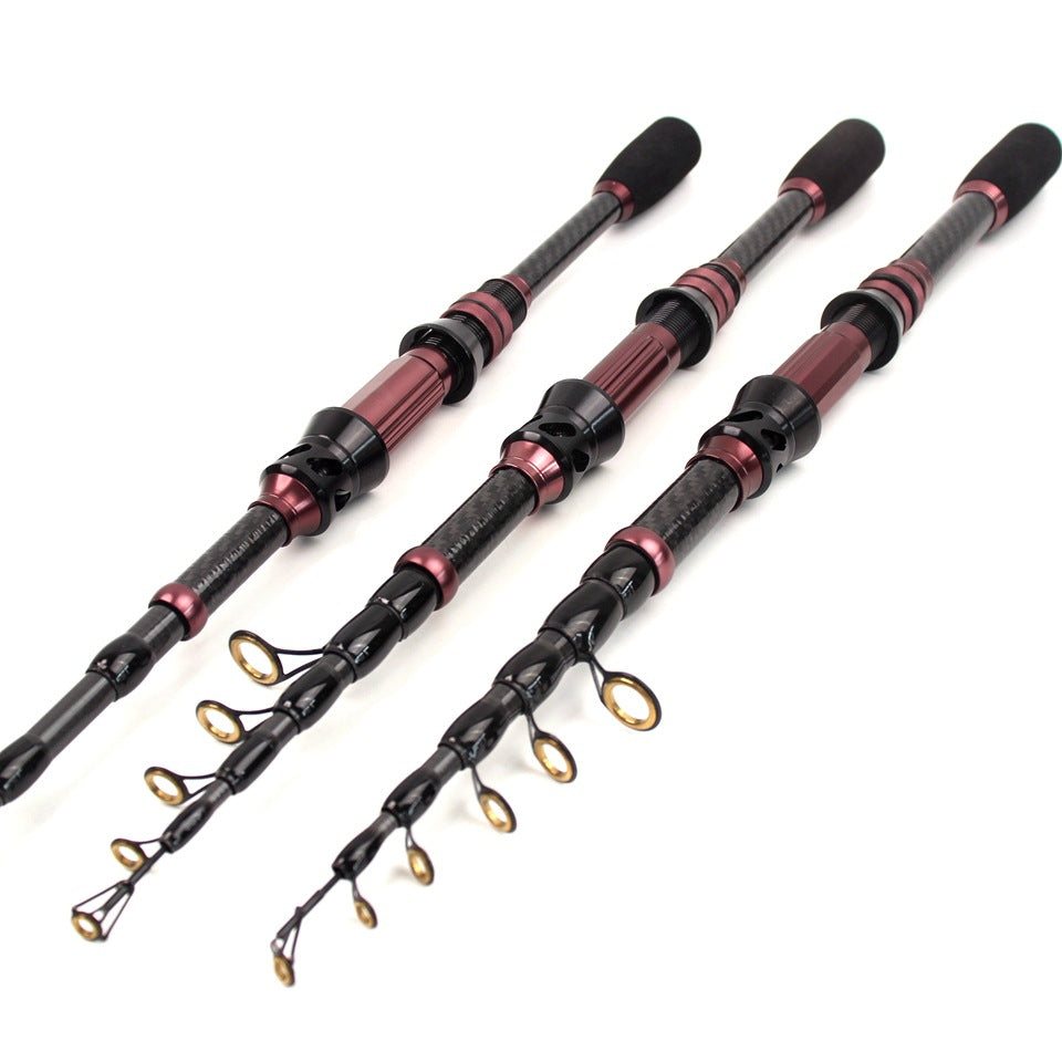 New Ultra Short Sea Rod Carbon High Quality Portable Fishing Rod Retractable Lure Casting Rod Fishing Gear Manufacturer Wholesale