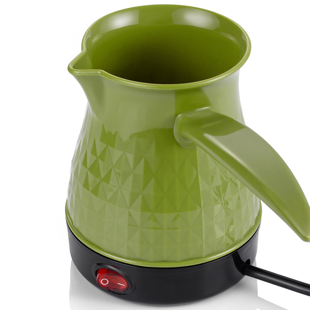 R151欧标土耳其电咖啡壶小容量迷你手冲双层不锈钢家用电水壶