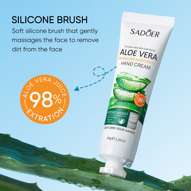 Aloe Vera Hand Cream30g SADOER Moisturizing and Hydrating Hand Care Cross-Border Foreign Trade Wholesale