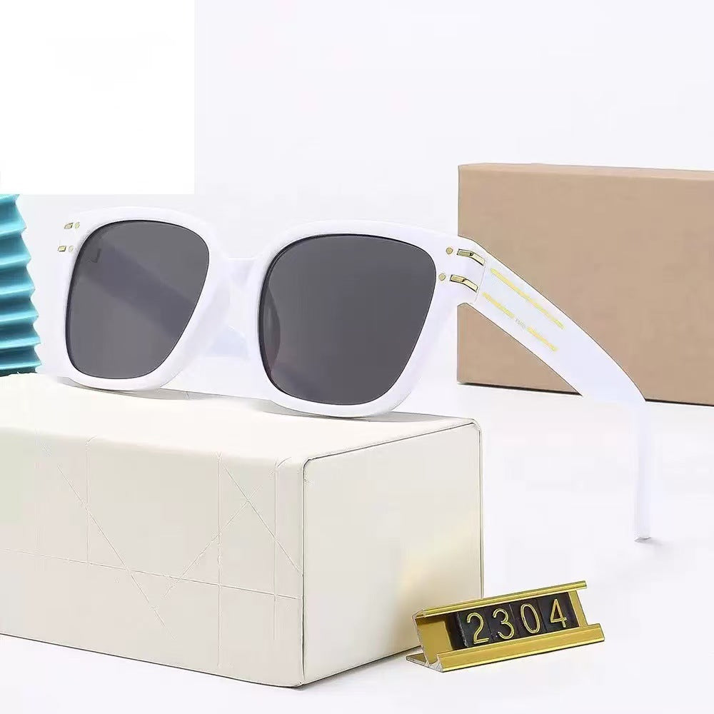 New Internet Celebrity Women's Sunglasses D2304Men's Fashion European and American UV Protection Sunglasses Wholesale