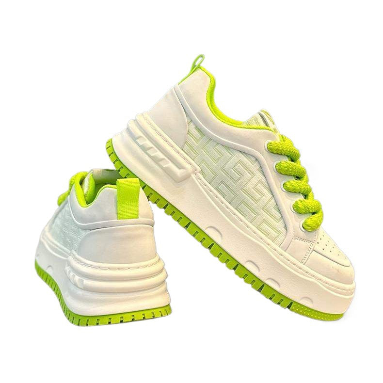 Men's New White Sneakers Mesh Breathable Casual Shoes Fashion Versatile Board Shoes Trendy Sports Shoes Loafers