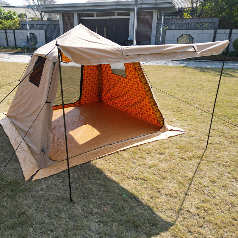 Middle East Arabian Inflatable Tent Outdoor No Setup Needed for Hiking Saudi Print3*3M Camping