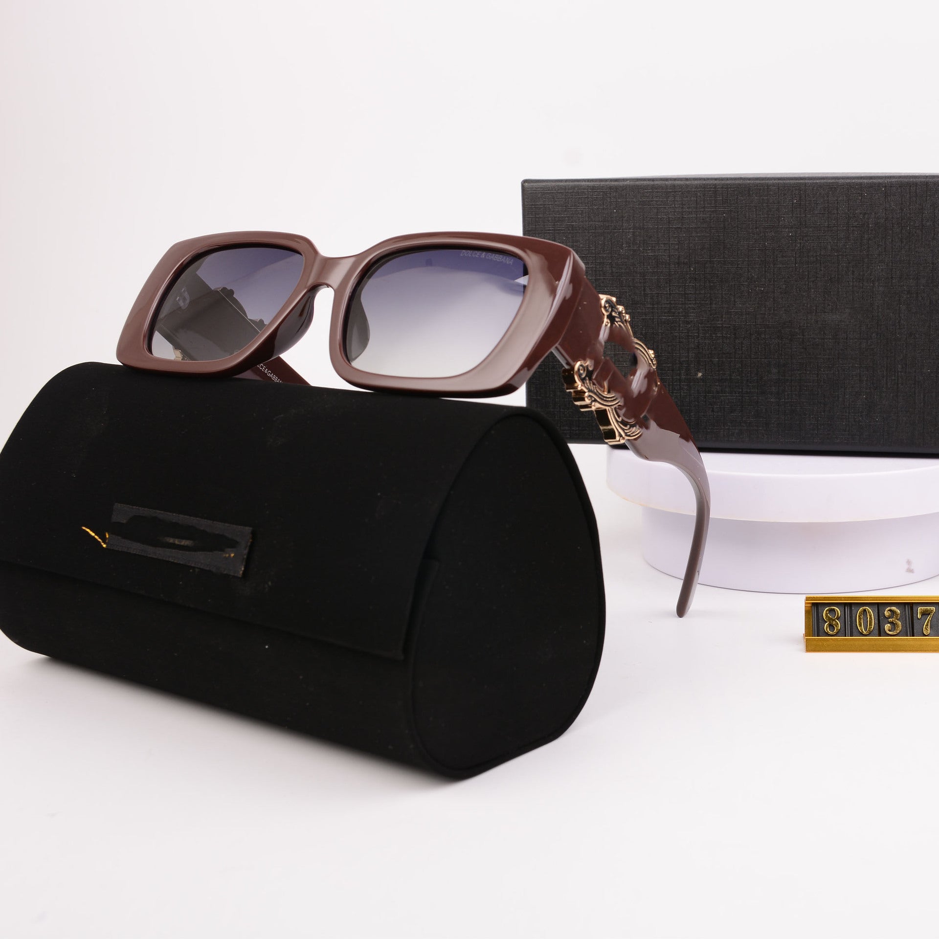 European and American High-End Sunglasses for Women, New Trendy Sunglasses for Men, Large Frame Wide-Leg Glasses, Fashionable UV Protection Polarized Glasses