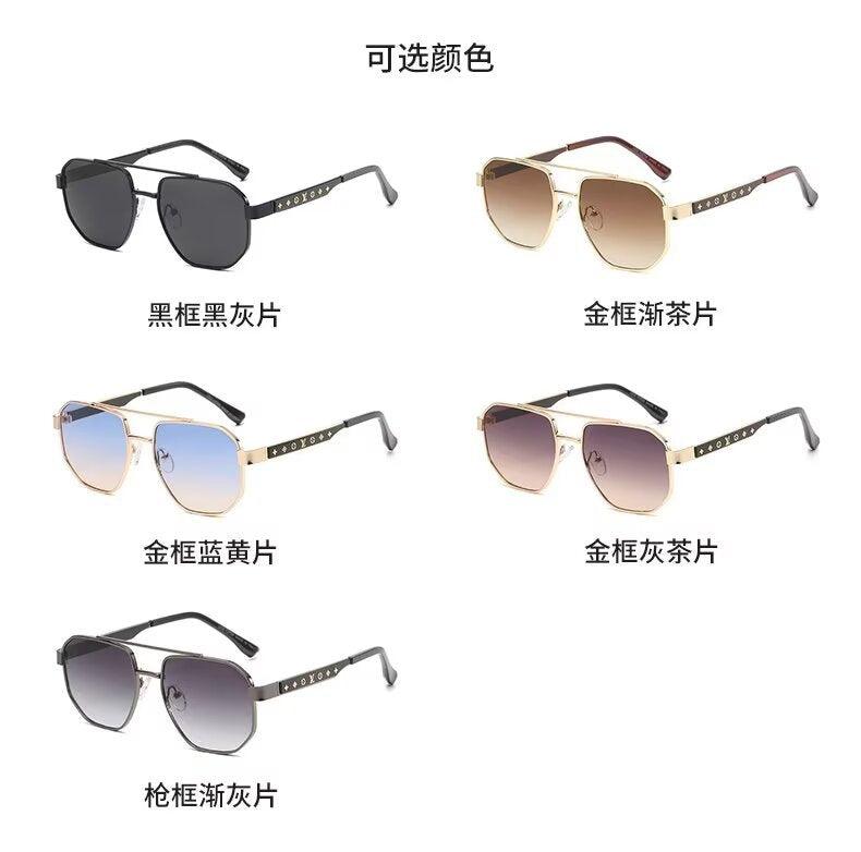 New Polarized Aluminum-Magnesium Sunglasses Large Frame Unisex Photochromic Aviator Glasses Night Vision Driving Sunglasses0537