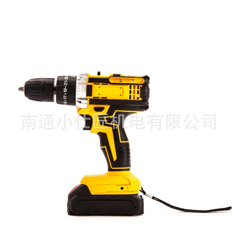 Cross-Border Dropshipping One Battery One Charger Multi-Specification Function Hand Drill Household Drilling Handheld Impact Drill Household