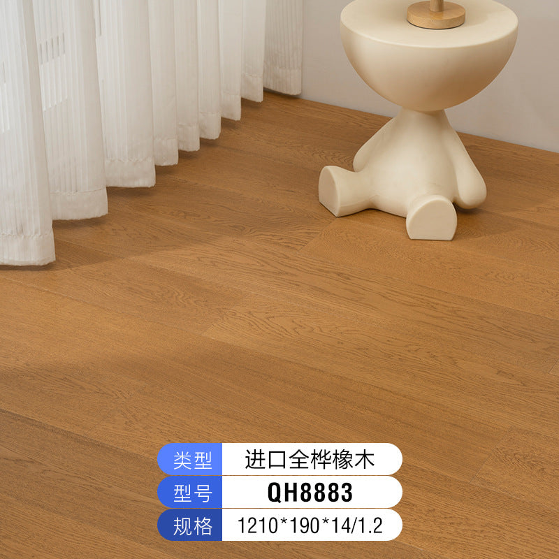 Oak Black Walnut Full Birch Base Material Multi-layer Solid Wood Composite Flooring Wear-resistant Medieval Style Song Dynasty Aesthetics ENF Environmental Protection