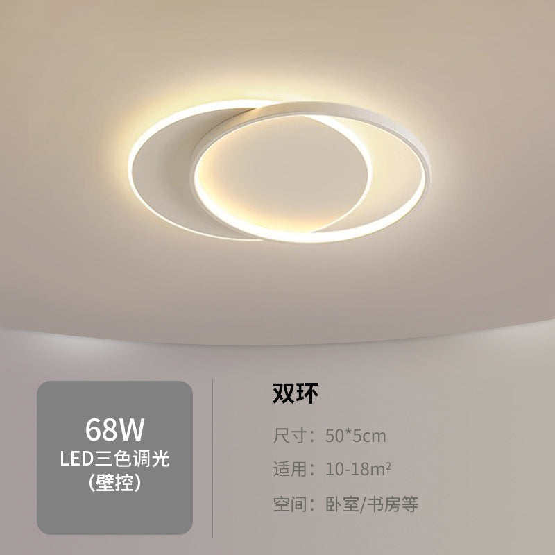 Master bedroom lamp ceiling lamp round room lamp simple modern home use led Nordic Style Study Lamp Cozy and Romantic