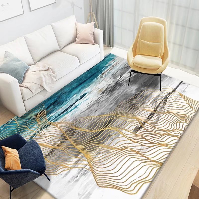 Crystal Velvet Carpet Home Carpet Simple Nordic Classical Office Carpet Full Coverage Bedside Rug Living Room Carpet