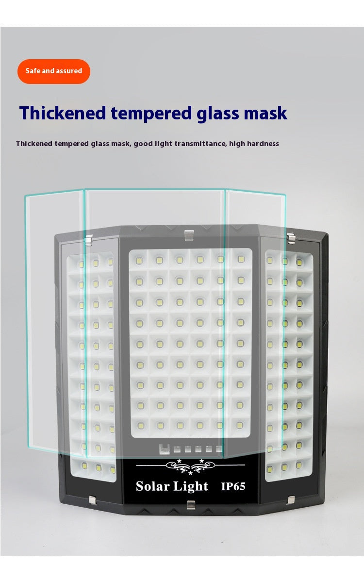 Solar-Flutlicht ABS IP65 Wasserdichte Gartenbeleuchtung 100W200W300W Intelligente Lichtsteuerung Solarlicht