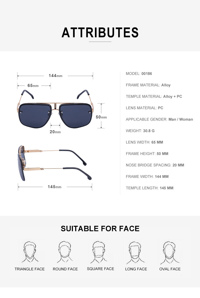2025New Retro Square Frame Sunglasses for Men, High-End Driving Sun Protection Glasses shades