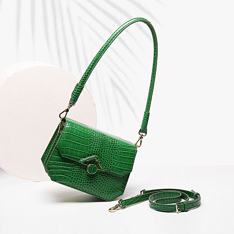 Women's Bag Summer New Crocodile Pattern Chain Bag Trendy Fashion Retro Personality Stylish Single Shoulder Crossbody Bag