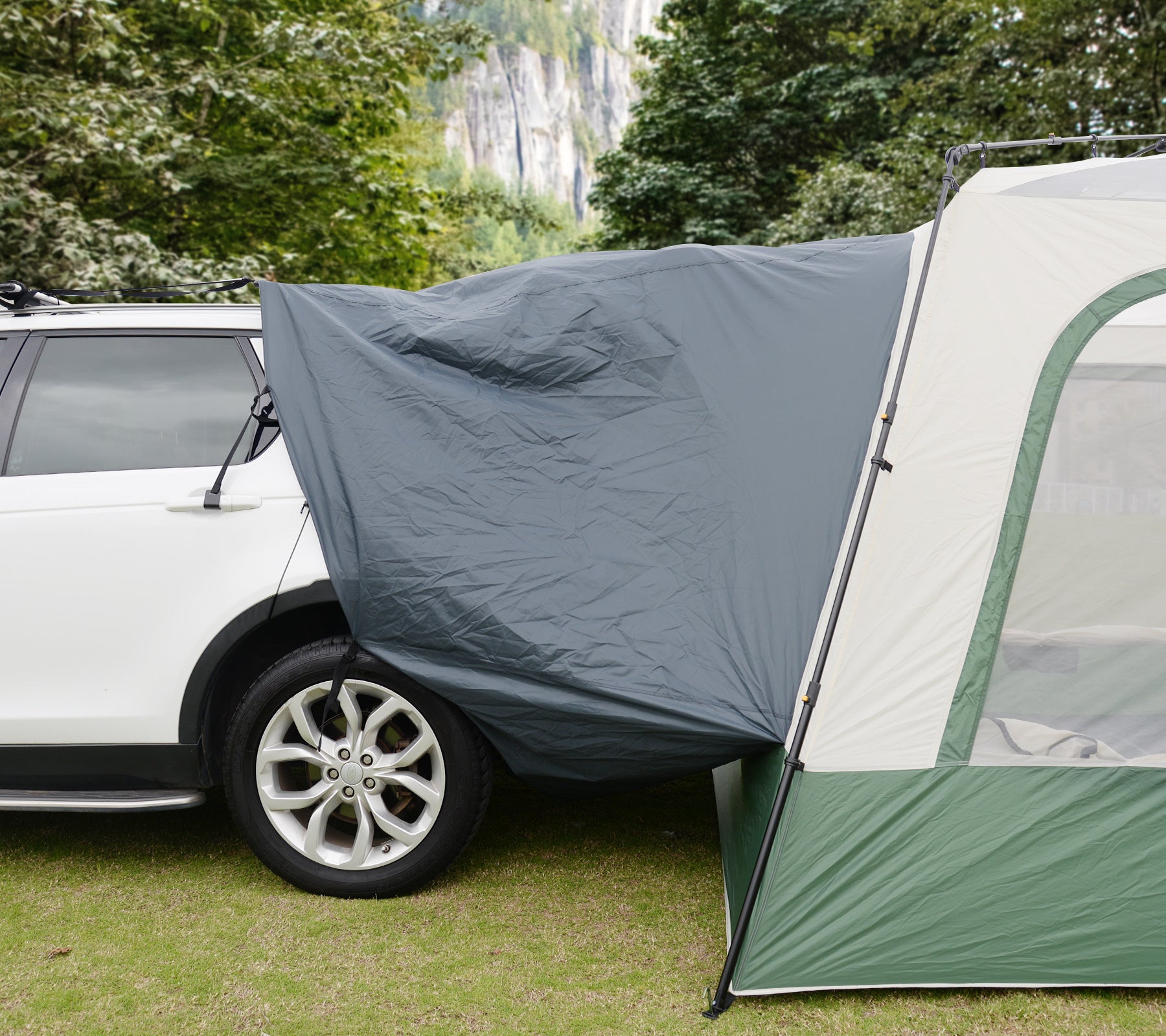 Fully Automatic Tent Outdoor Car Tail Quick Open5-8Rainproof and Sunproof Family Camping Gear, No Setup Needed, Quick Setup