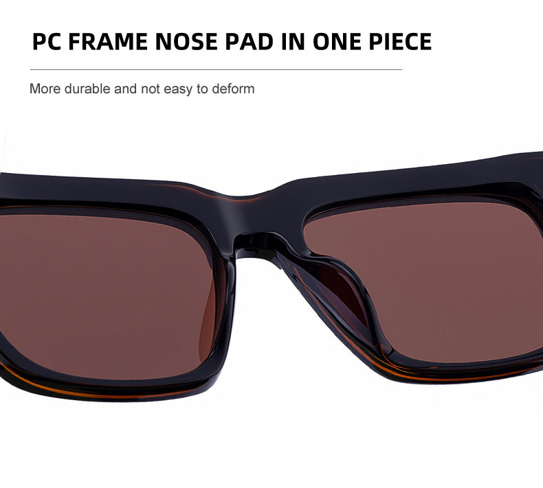 Men's Square Frame Sunglasses2025New European and American style sunglasses for men with a high-end fashion retro design and sun protection