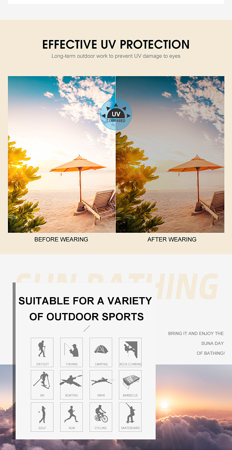 Imitation Wood Grain Leg Retro Sunglasses for Men Fashion Trend Diamond-Studded Rimless Sunglasses Men's Sun Protection Square Frame Glasses Street Style