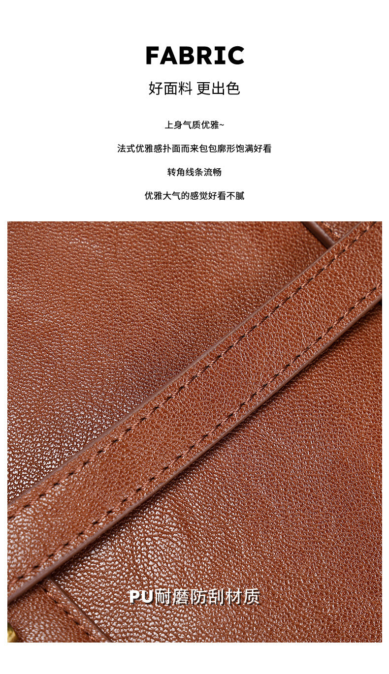 Liao Family Retro Tote Bag for Women, Large Capacity, New Trendy Fashion Women's Bag, Versatile Underarm Single Shoulder Bag, Commuting Crossbody Bag