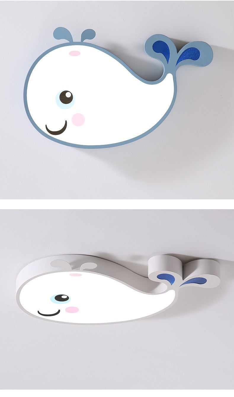 Nordic Style Simple Bedroom Light LED Ceiling Lamp Whale Creative Personality Study Room Cozy Modern Dining Room Lighting