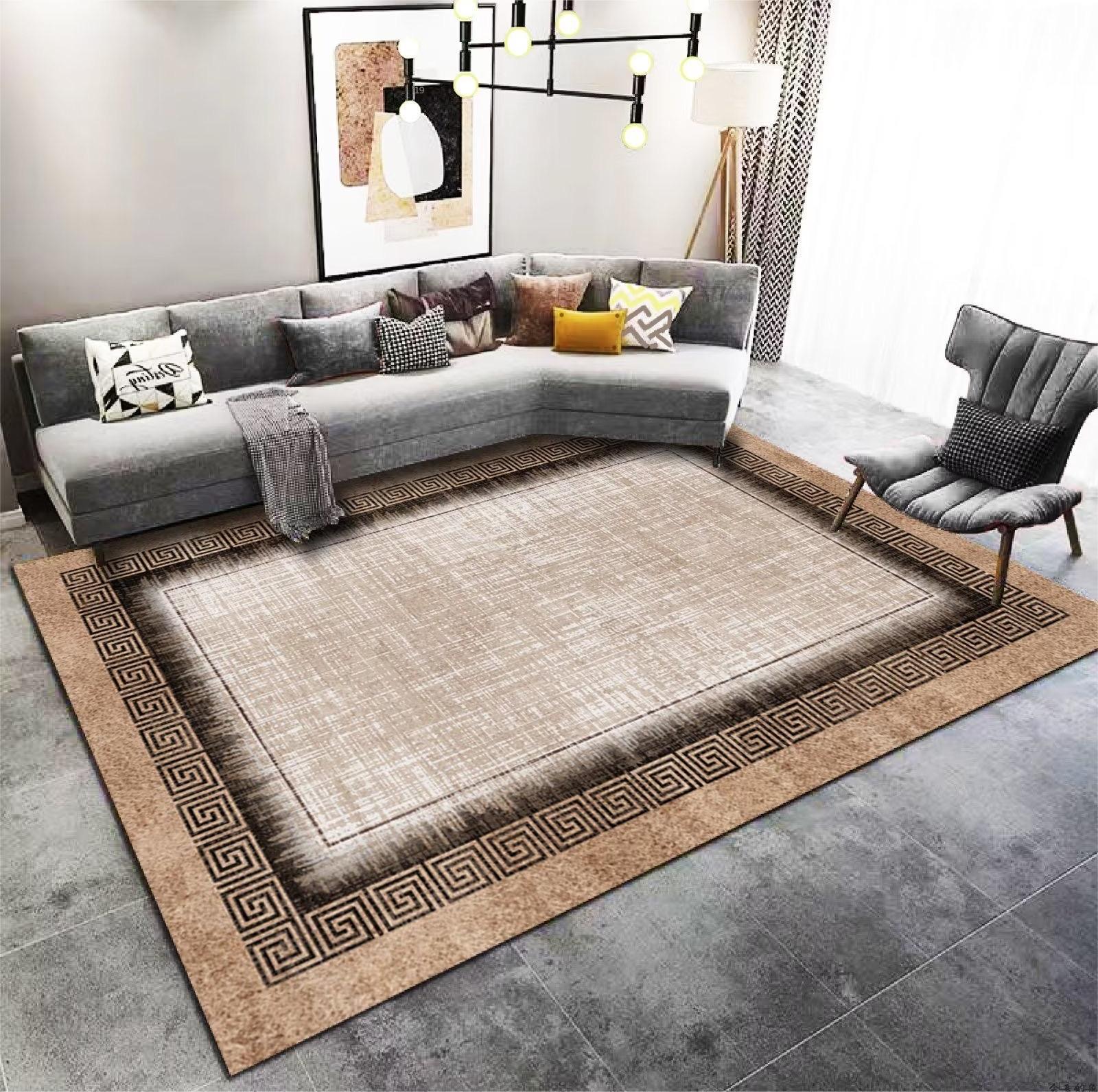 Living Room Bedroom Carpet Stain Resistant Wash-Free Easy Care Bedside Rug Sofa Coffee Table Large Area Carpet Manufacturer Wholesale