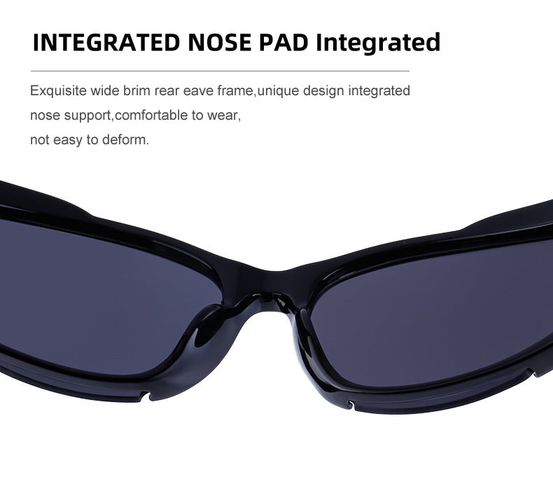 European and American Sports Windproof Cycling Sunglasses for Men and Women Sun Protection Personality Y2K Millennium Sunglasses Glasses Glasses