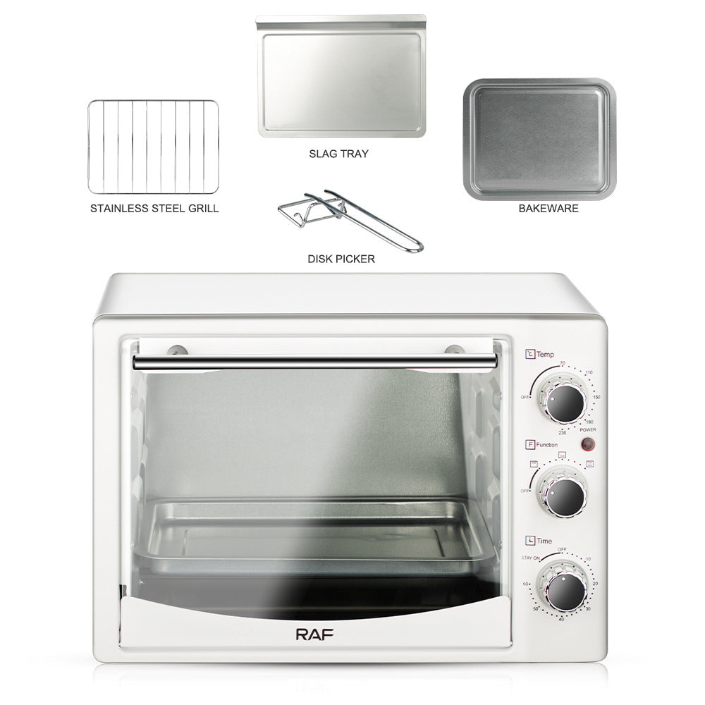 RAF Exclusive Supply Electric Oven26L Large Capacity Top and Bottom Heating Home Use Smart Oven