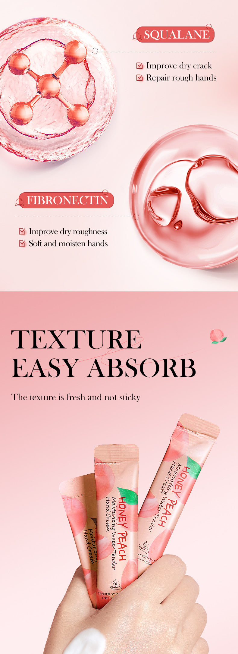 Pure English Hand Cream Box SADOER Avocado Peach Grapefruit Hydrating Hand Cream  Wholesale