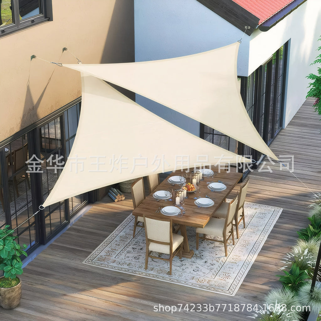 Sunshade Sail Factory Outdoor Camping Canopy Sunshade Awning Courtyard Pool Sunshade Triangle Sail