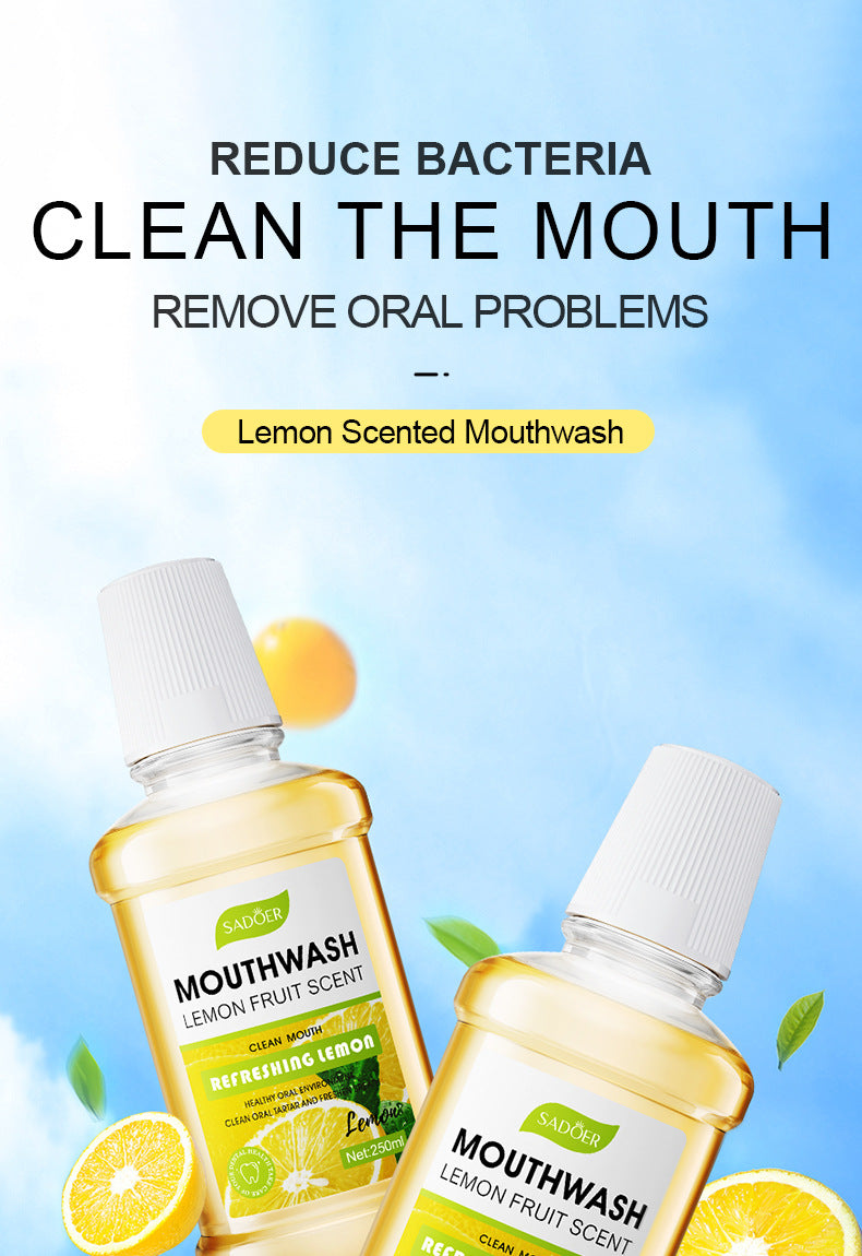 All English Mouthwash250ml  SADOER Peach Mint Lemon Oral Care  Foreign Trade Wholesale