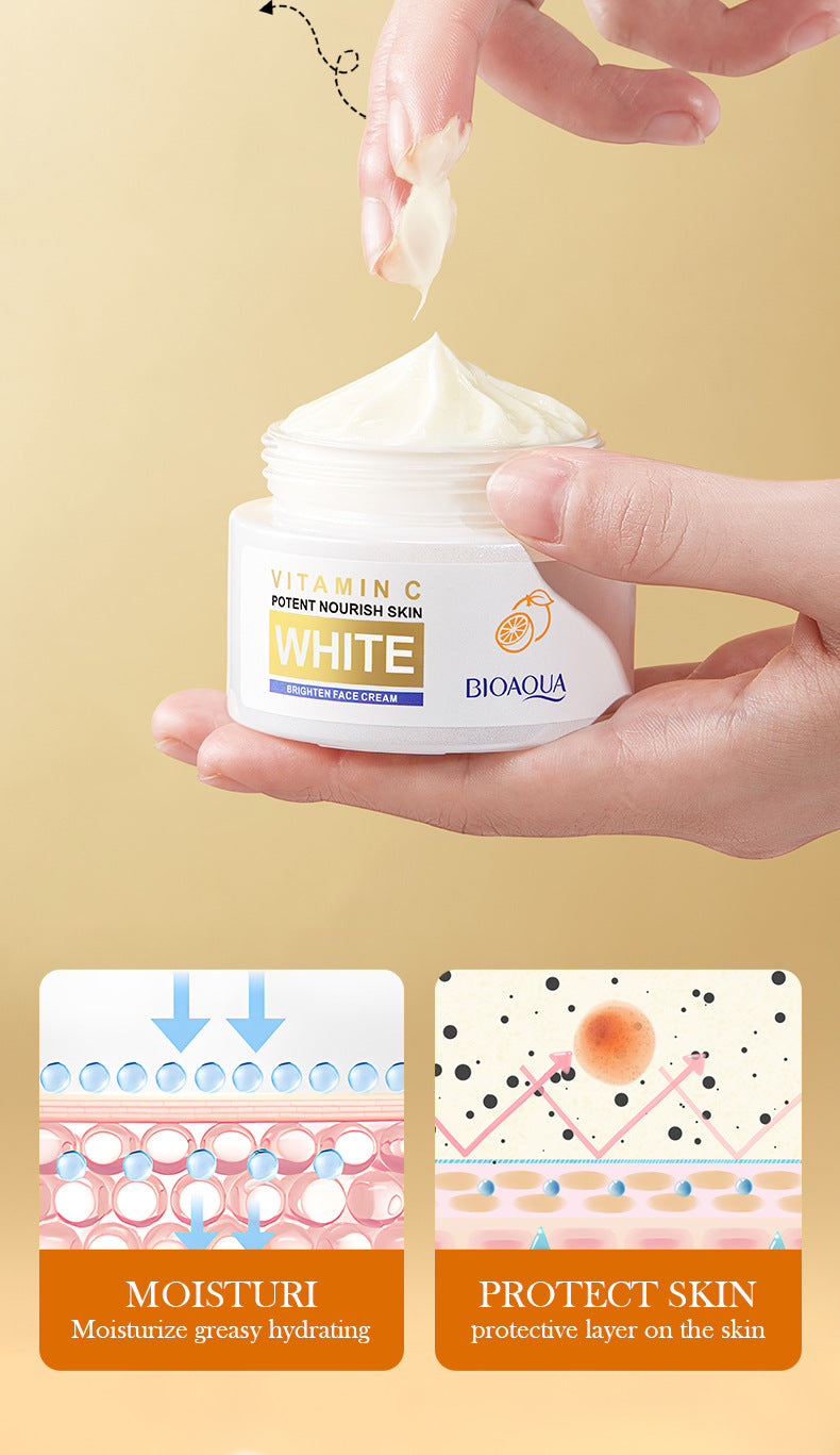 All English Vitamins C Whitening Skin Care Set BIOAOUA Cleansing and Moisturizing Five-Piece Set  Wholesale