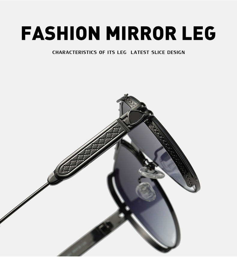 Double Bridge Toad Glasses Men's European and American Fashion Punk Style Sunglasses Outdoor Sports Sun Protection Glasses sunglasses