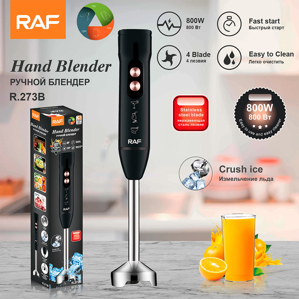 RAF EU Standard Portable Household Food Blender Handheld Electric Stainless Steel Cooking Stick Mixer273