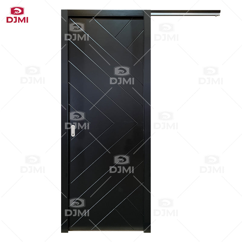 Kitchen Slide Door Interior Hidden Pocket Door Hardware Aluminum Slim Hotel Bathroom Sliding Pocket Door Smart