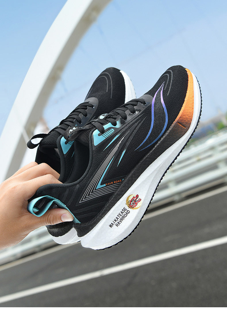 Summer Casual Men's Shoes Mesh Breathable Popcorn High Elastic Sports Shoes Men and Women Couple Shoes Sports Student Running Shoes