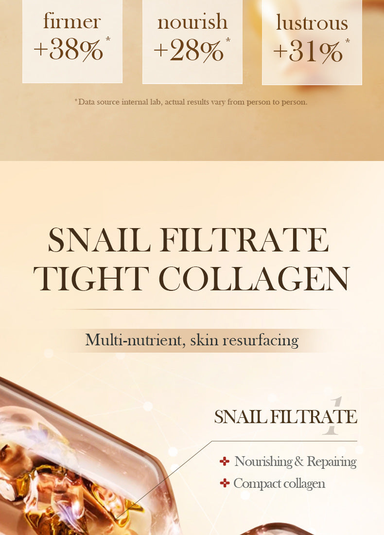 Full English Capsule Essential Oil SADOER Snail Essence Milk Moisturizing and Rejuvenating Cream  Foreign Trade Wholesale