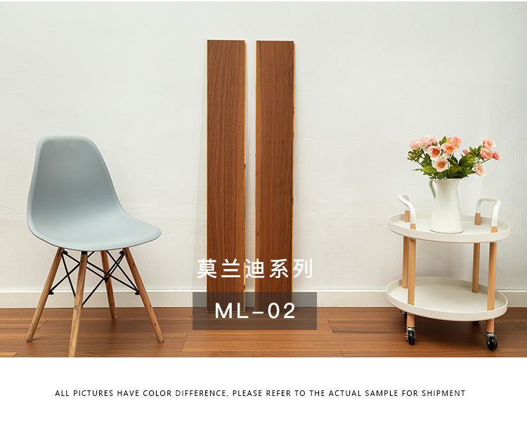 【Door-to-Door Installation】Morandi Style 15mm Lock Buckle Glue-free Installation Black Walnut New Three-layer Flooring Solid Wood