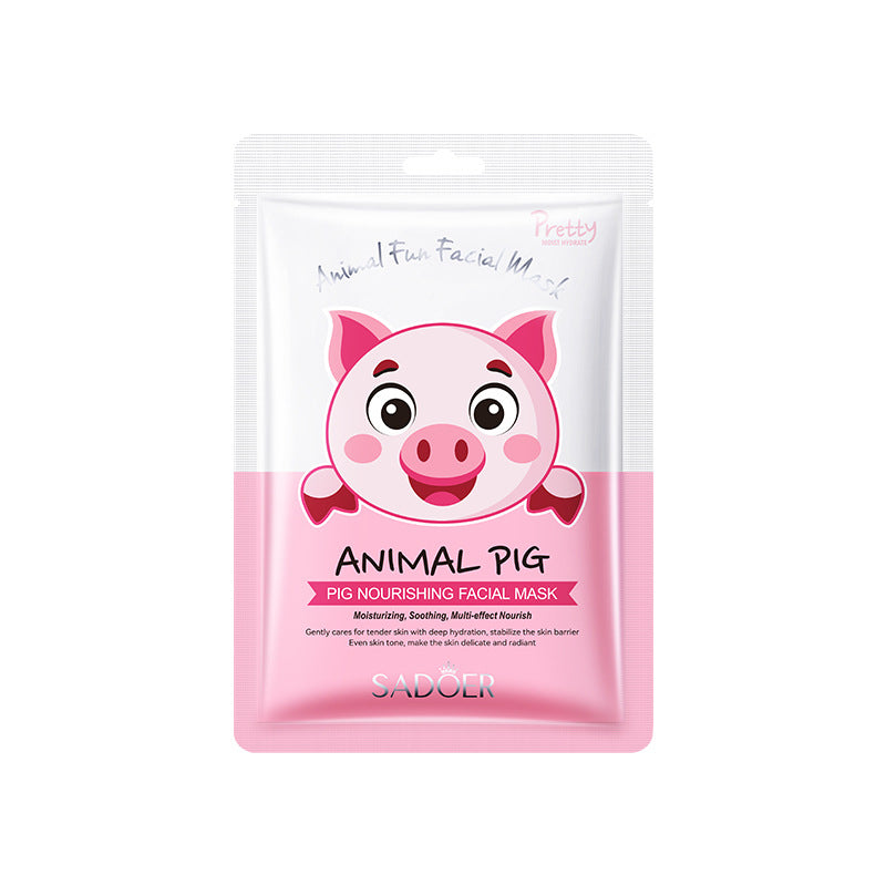 Full English Animal Zebra Pattern Skin Rejuvenation Mask SADOER Moisturizing and Hydrating Face Mask  Wholesale