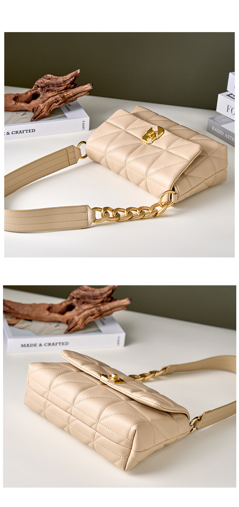 Niche Design Quilted Chain Underarm Bag for Women New Commuter Bag Single Bag Fashion Versatile Crossbody Bag Women's Bag