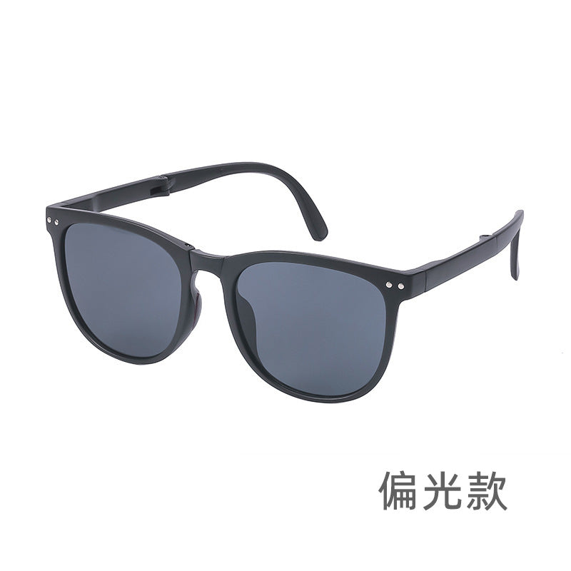 New Fashion Foldable Sunglasses for Women UV Protection Polarized Sunglasses Trendy Portable Full Frame Sun Glasses