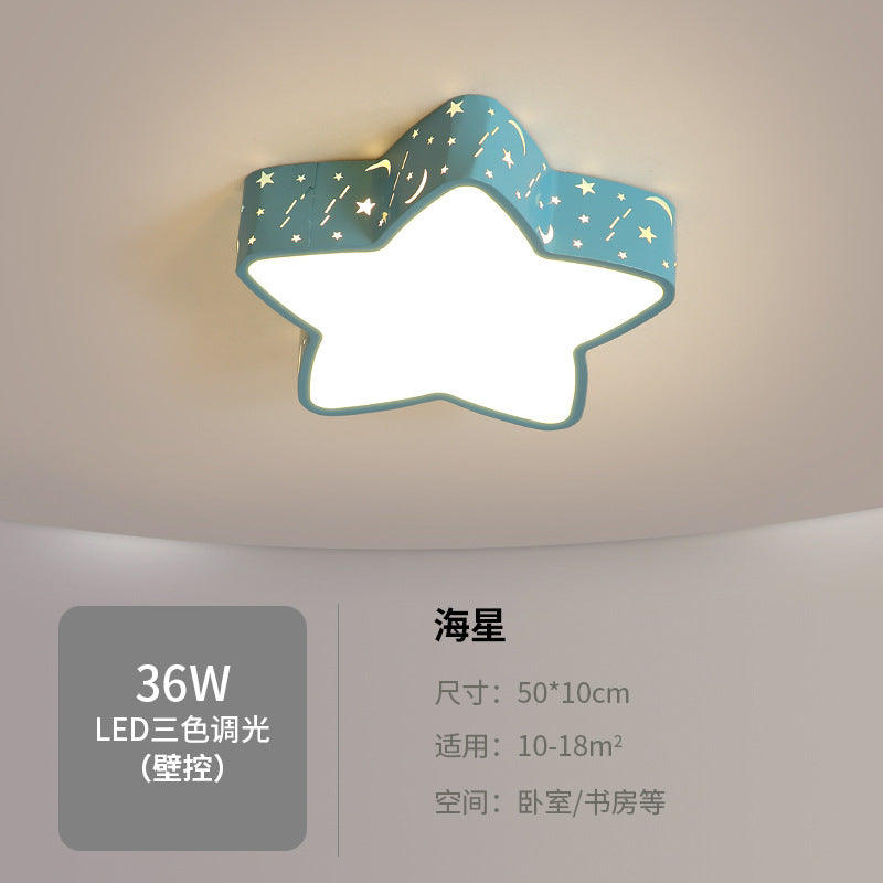 Children's Room Bedroom Lamp Boys Girls Pink Creative Cartoon Ceiling Lamp Cozy Romantic Room Lamp Master Bedroom Lamp