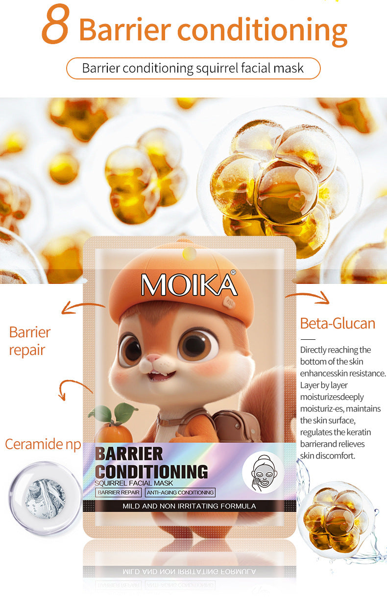 MOIKA Full Pore Shrinking White Tiger Mask Hydrating3D Animal Quality Oil Control Moisturizing Skin Care