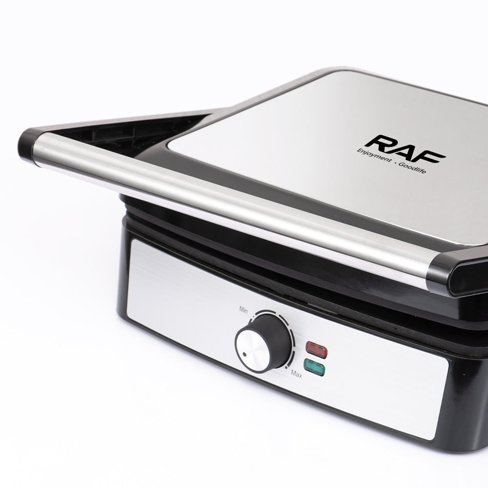 RAF European Standard Household Double-Sided Heating Breakfast Machine Grilled Meat and Sausages Toaster Steak Grill Machine R2300