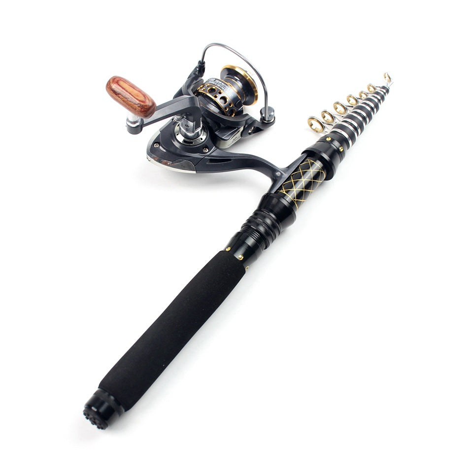 Wholesale2.1Mi Hard Fishing Rod Ultra-Lightweight High-Strength Carbon Fiber Sea Fishing Boat Fishing Universal Rod European and American Fishing Gear