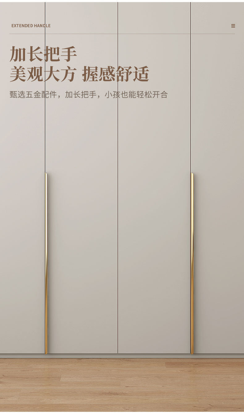 Solid Wood Multi-layer Board and European Pine Board Wardrobe Customization for Home Bedroom Cloakroom One Door to Ceiling Full House Custom Wardrobe